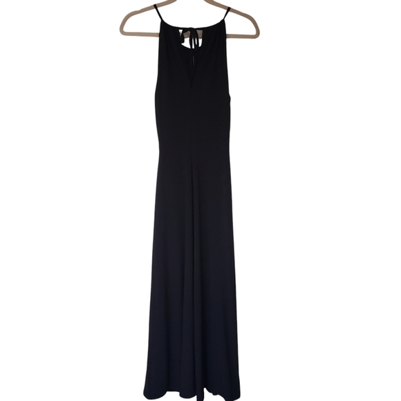 Ever New Whitney Maxi Dress Halter Top Ruched Front Flowy Jersey - Picture 5 of 10